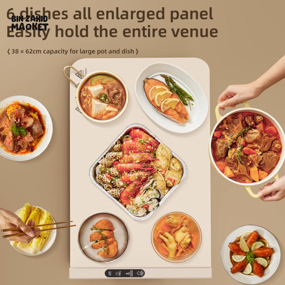 SMART ELECTRIC FOOD WARMING TRAY – FAST HEATING & FOLDABLE