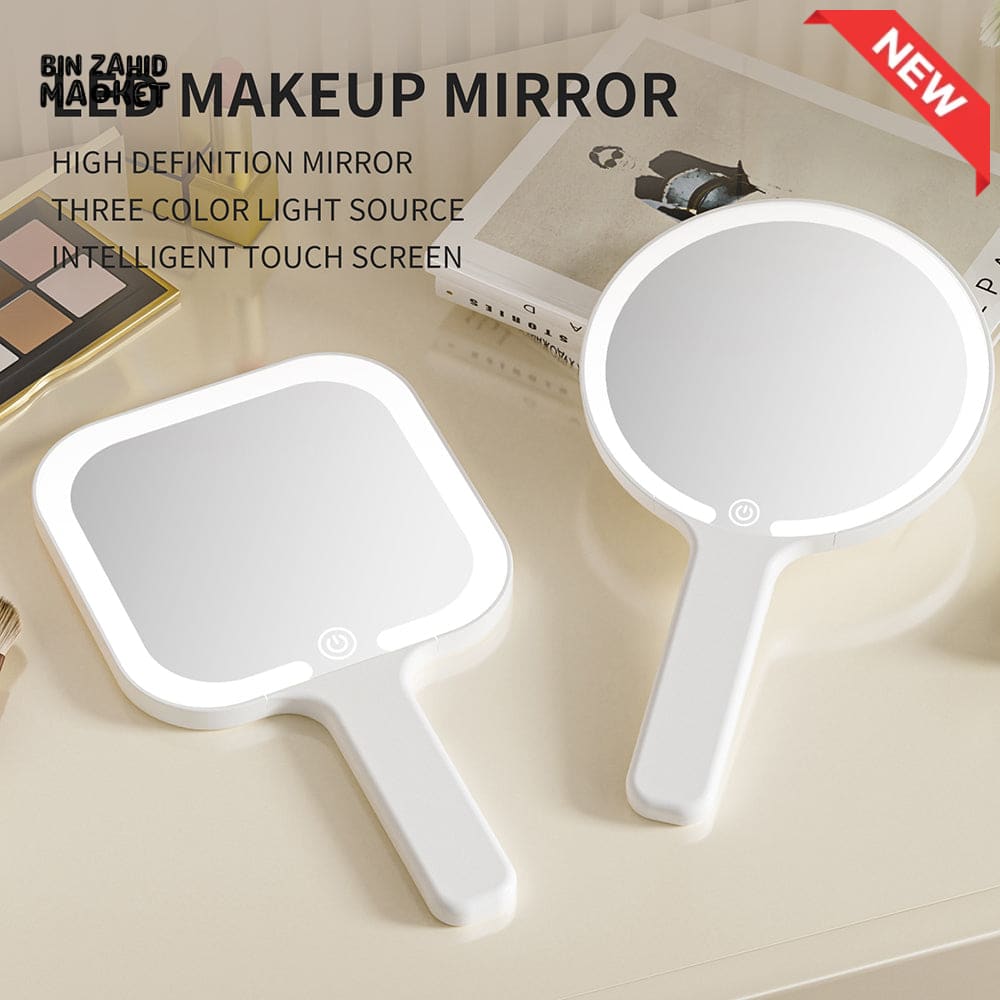SMART LED TABLE MIRROR – RECHARGEABLE TOUCH SCREEN MAKEUP LIGHT