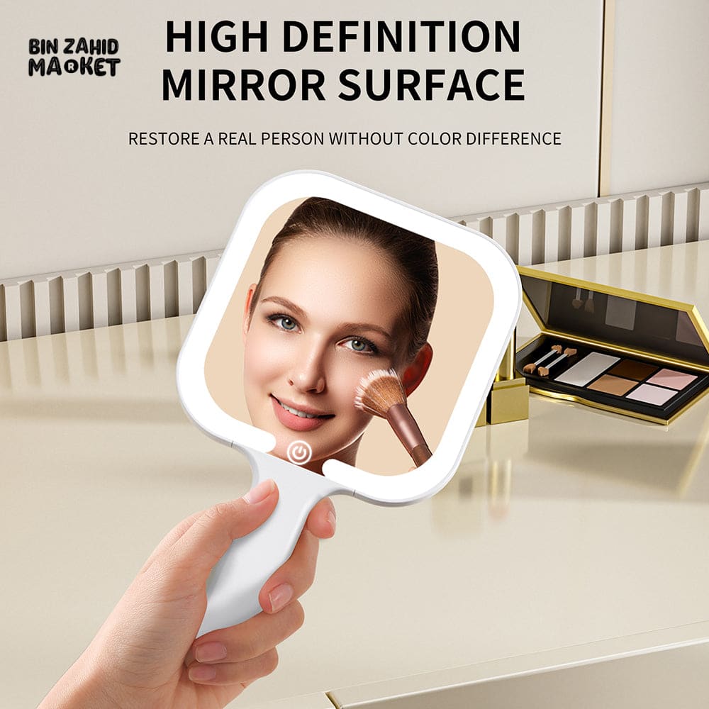 SMART LED TABLE MIRROR – RECHARGEABLE TOUCH SCREEN MAKEUP LIGHT