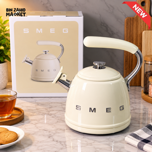 SMEG 2.3L WHISTLING STOVETOP KETTLE - BEIGE