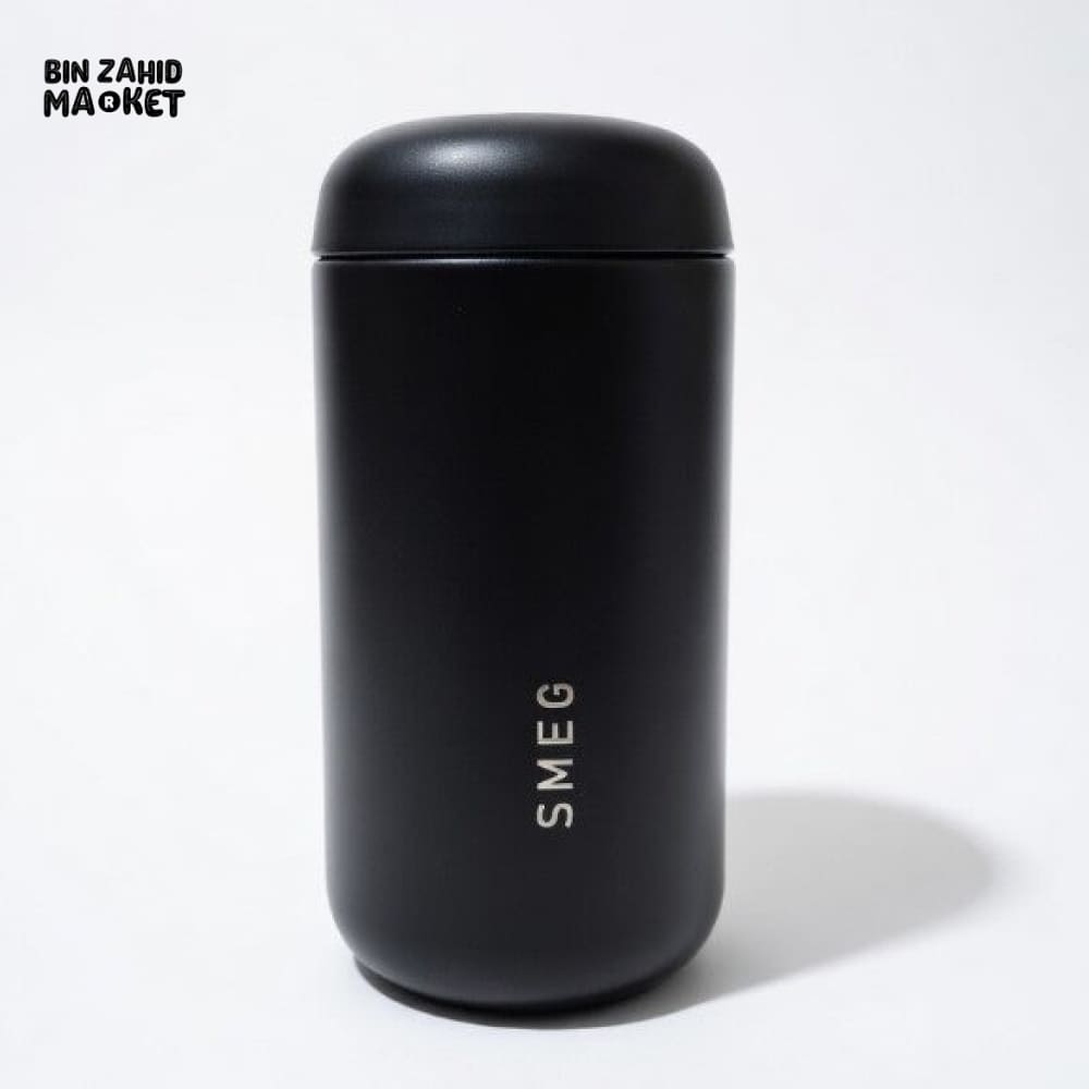 SMEG CAPSULE COFFEE TUMBLER STAINLESS STEEL 350ML - BLACK