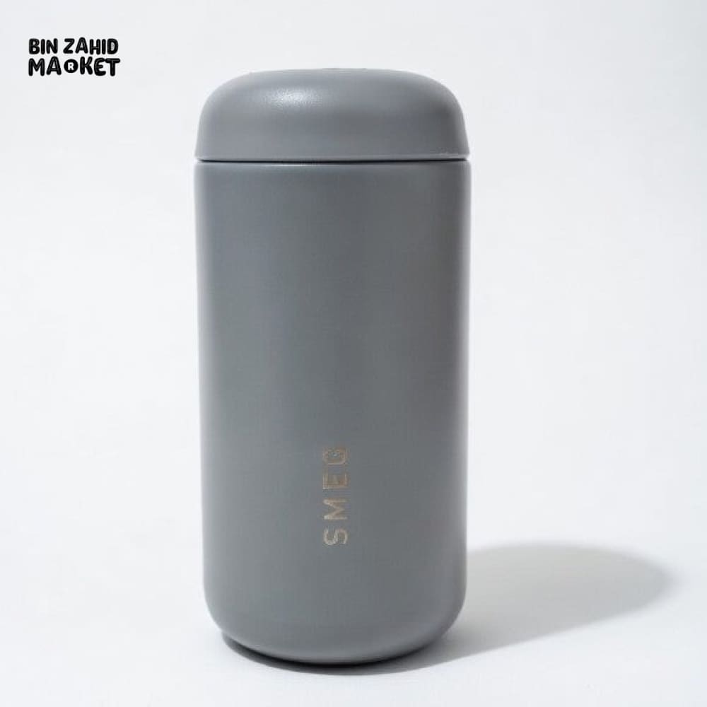 SMEG CAPSULE COFFEE TUMBLER STAINLESS STEEL 350ML - GREY