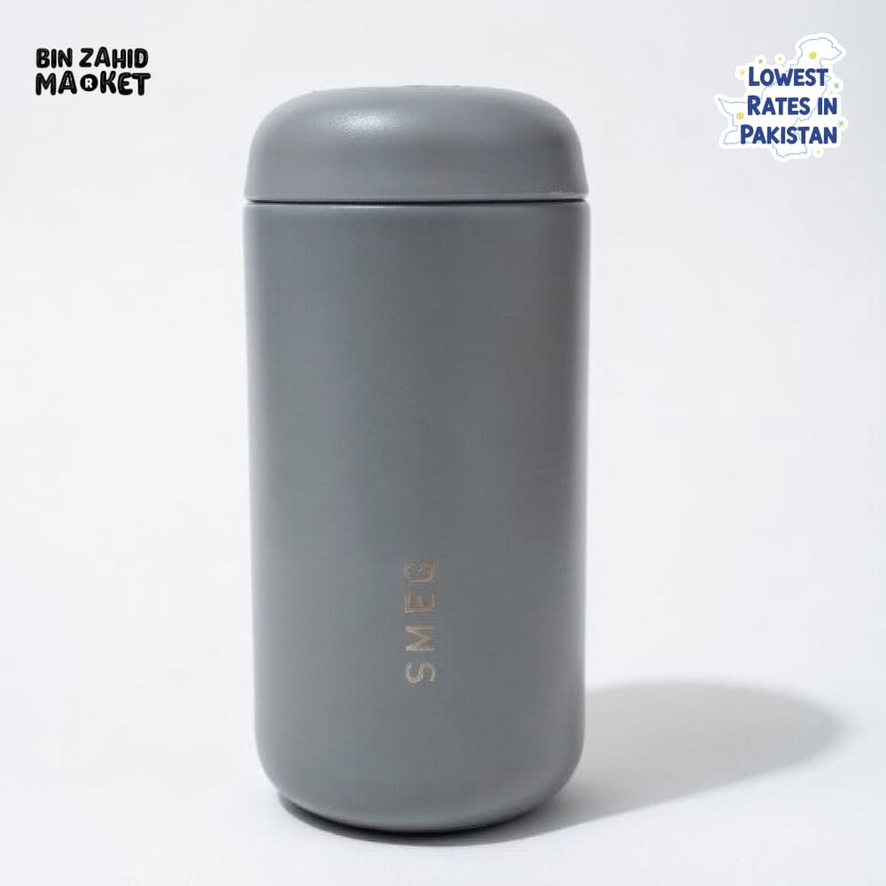 SMEG CAPSULE COFFEE TUMBLER STAINLESS STEEL 350ML - GREY
