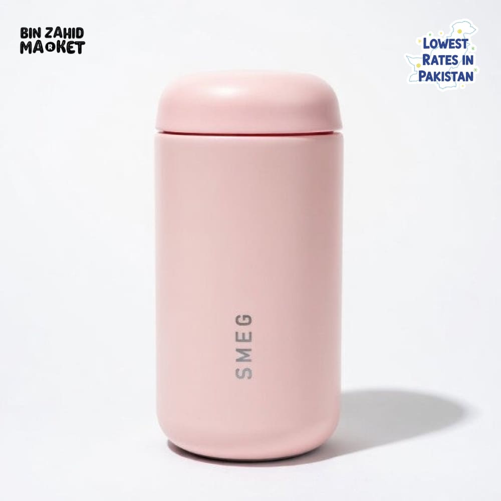 SMEG CAPSULE COFFEE TUMBLER STAINLESS STEEL 350ML - PINK