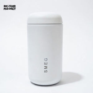 SMEG CAPSULE COFFEE TUMBLER STAINLESS STEEL 350ML - WHITE