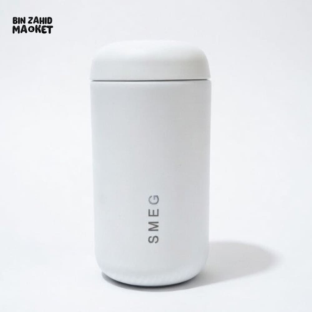 SMEG CAPSULE COFFEE TUMBLER STAINLESS STEEL 350ML - WHITE