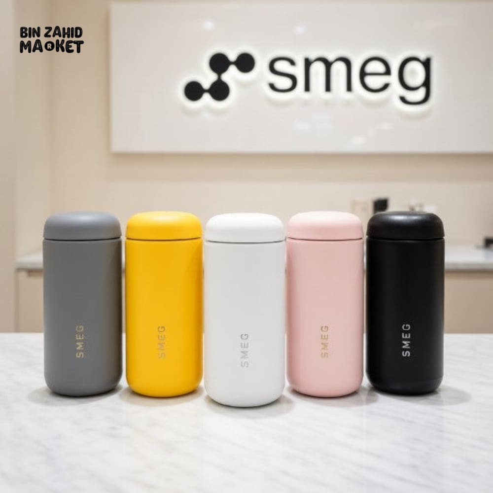 SMEG CAPSULE COFFEE TUMBLER STAINLESS STEEL 350ML - WHITE