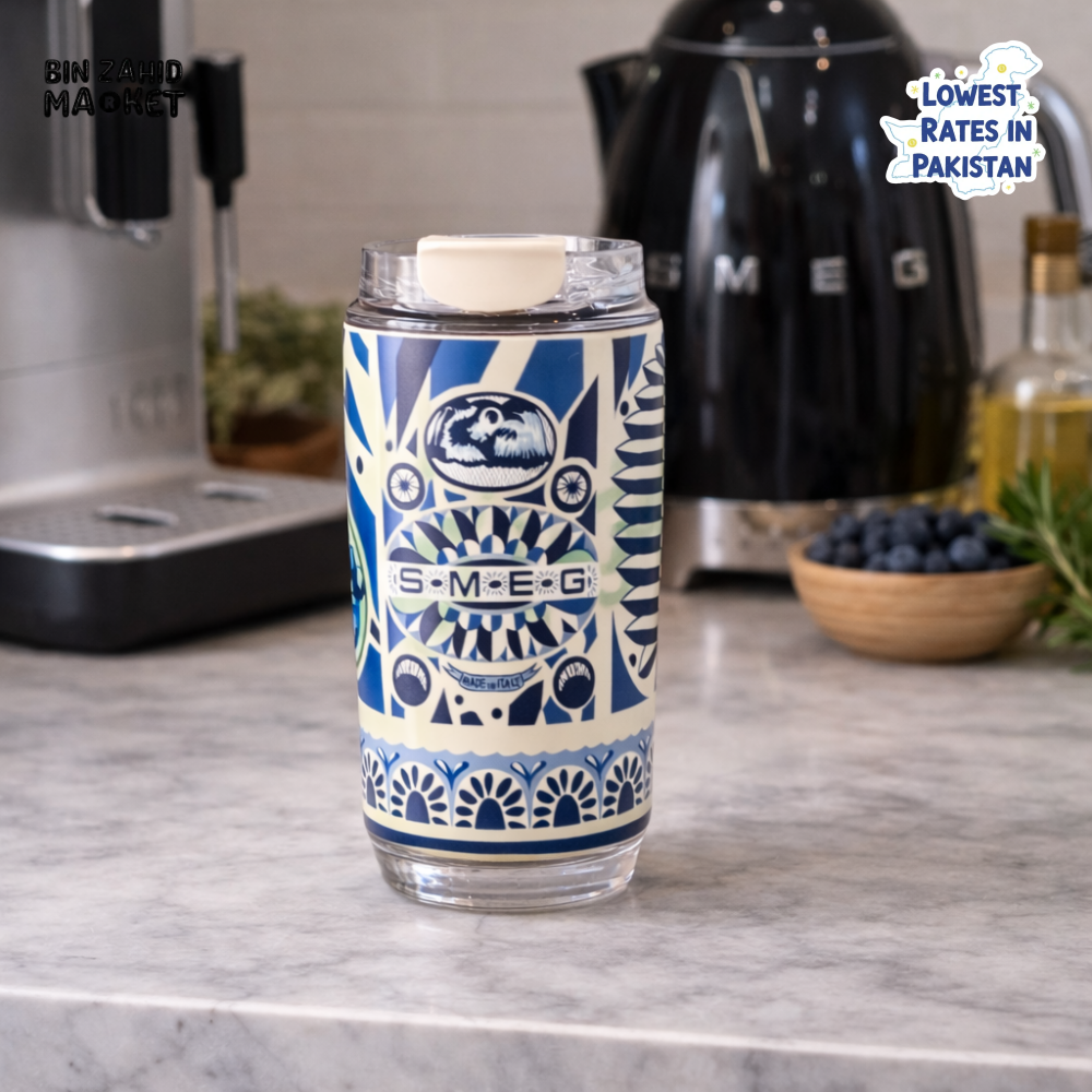 SMEG BOLCE & GABBANA TRAVEL MUG 320ML - BLUE MEDITERRANIO