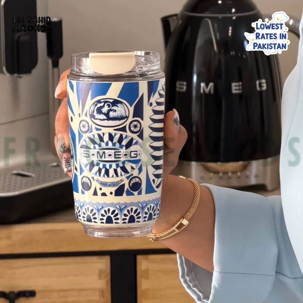 SMEG BOLCE & GABBANA TRAVEL MUG 320ML - BLUE MEDITERRANIO