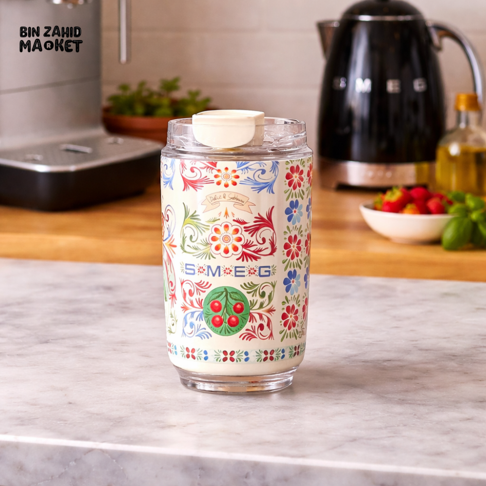 SMEG BOLCE & GABBANA TRAVEL MUG 320ML - PRICKLEY PEARS