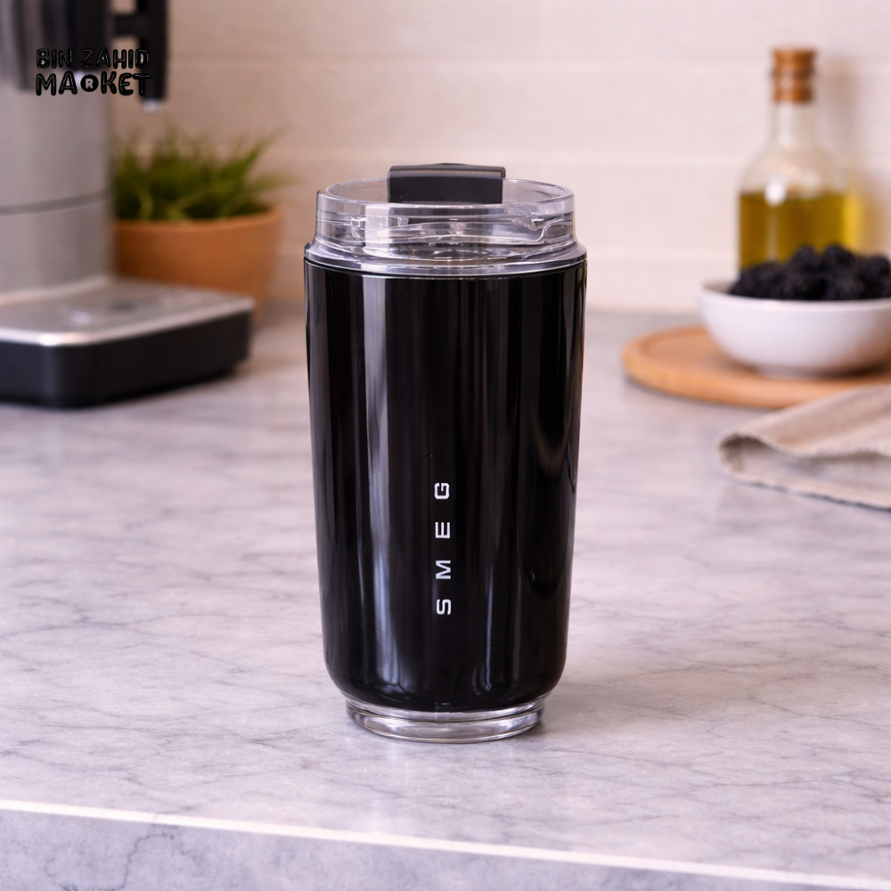 SMEG INSULATED TRAVEL MUG 320ML - BLACK
