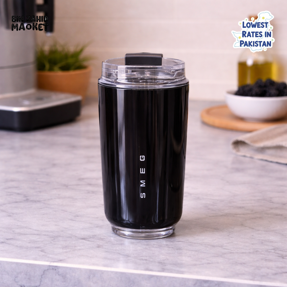 SMEG INSULATED TRAVEL MUG 320ML - BLACK