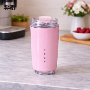 SMEG INSULATED TRAVEL MUG 320ML - PINK