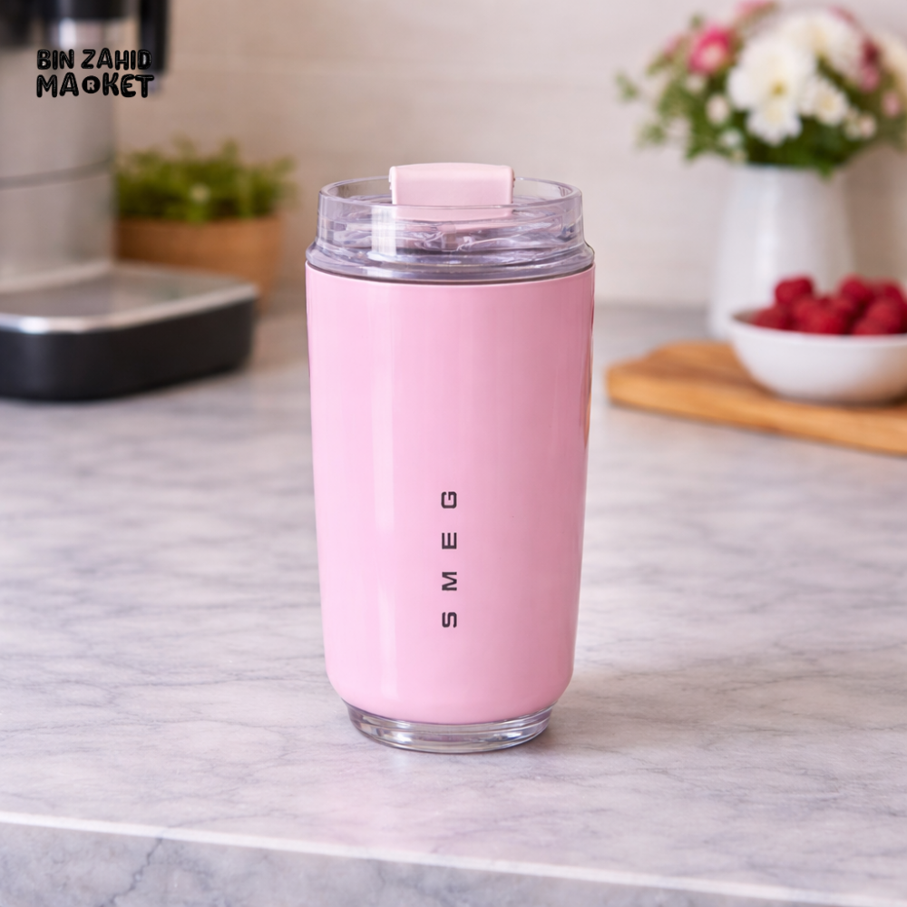 SMEG INSULATED TRAVEL MUG 320ML - PINK