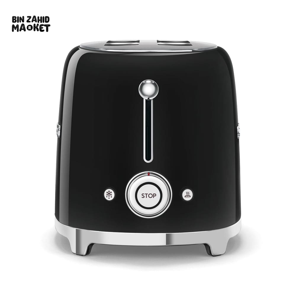 SMEG RETRO TOASTER 2 SLICES - BLACK