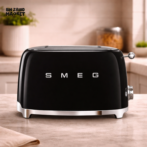 SMEG RETRO TOASTER 2 SLICES - BLACK