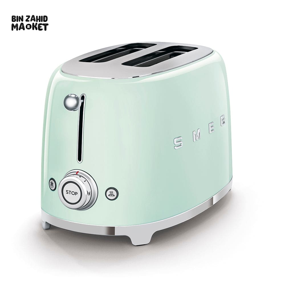 SMEG RETRO TOASTER 2 SLICES - PASTEL GREEN