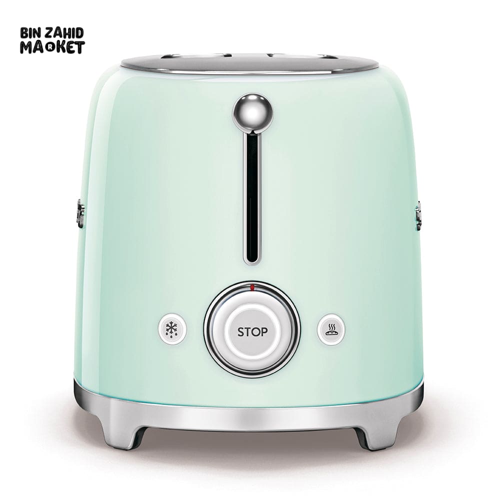 SMEG RETRO TOASTER 2 SLICES - PASTEL GREEN
