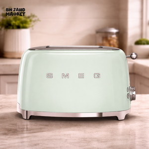 SMEG RETRO TOASTER 2 SLICES - PASTEL GREEN