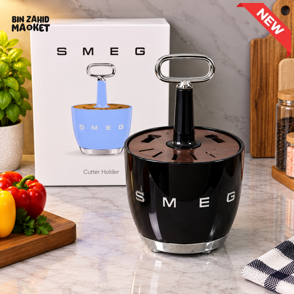 SMEG ROTATING KITCHEN UTENSIL HOLDER - BLACK