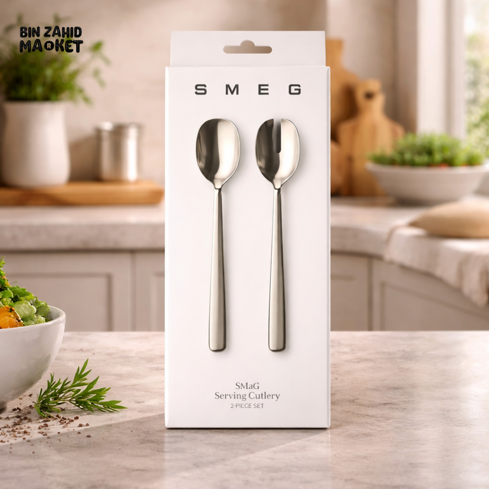 SMEG SALAD SERVING 2 PIECES UTENSILS