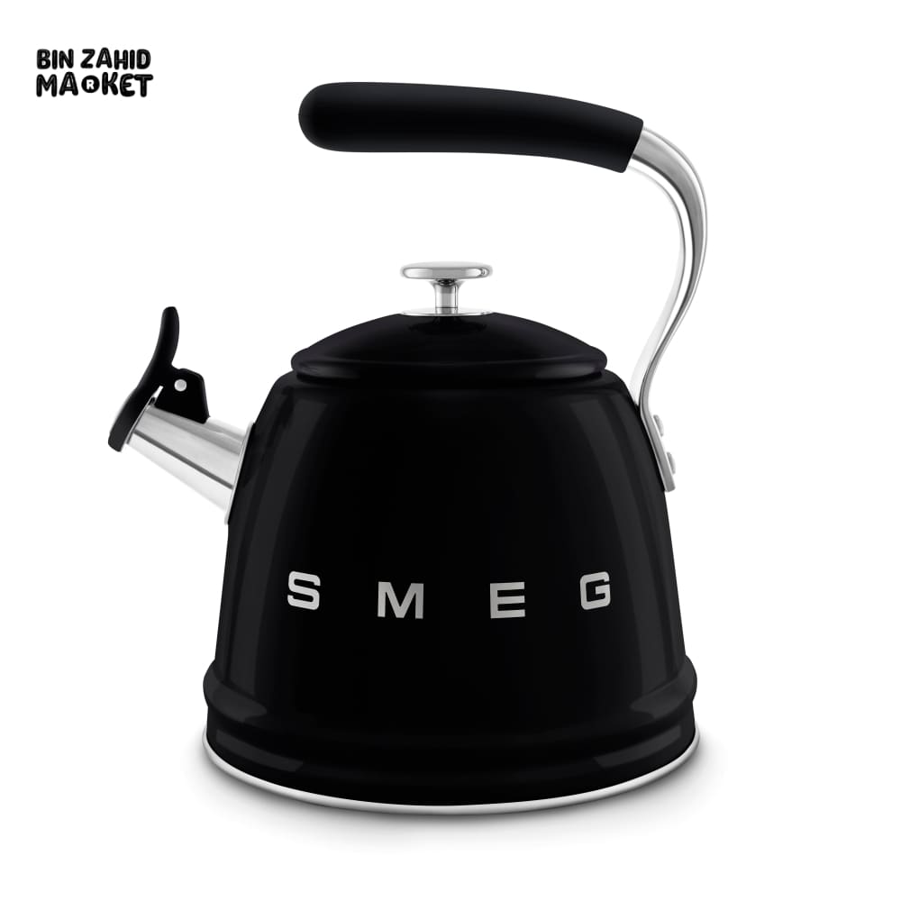 SMEG WHISTLING KETTLE - BLACK