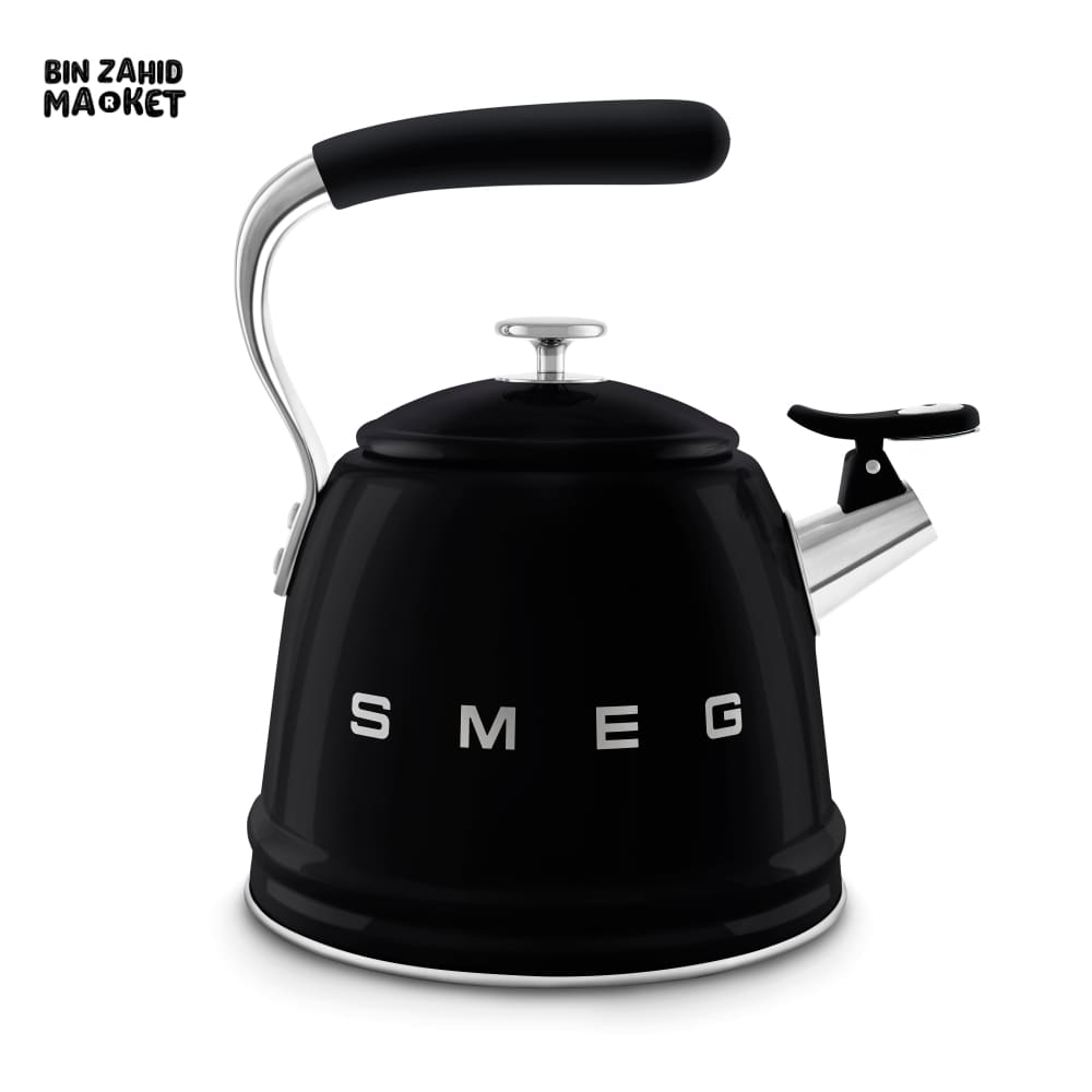 SMEG WHISTLING KETTLE - BLACK