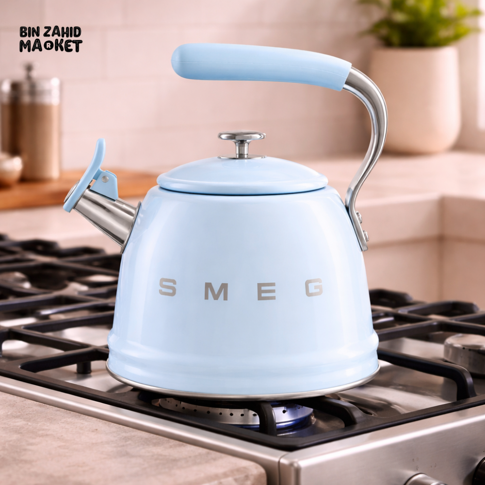 SMEG WHISTLING KETTLE - BLUE