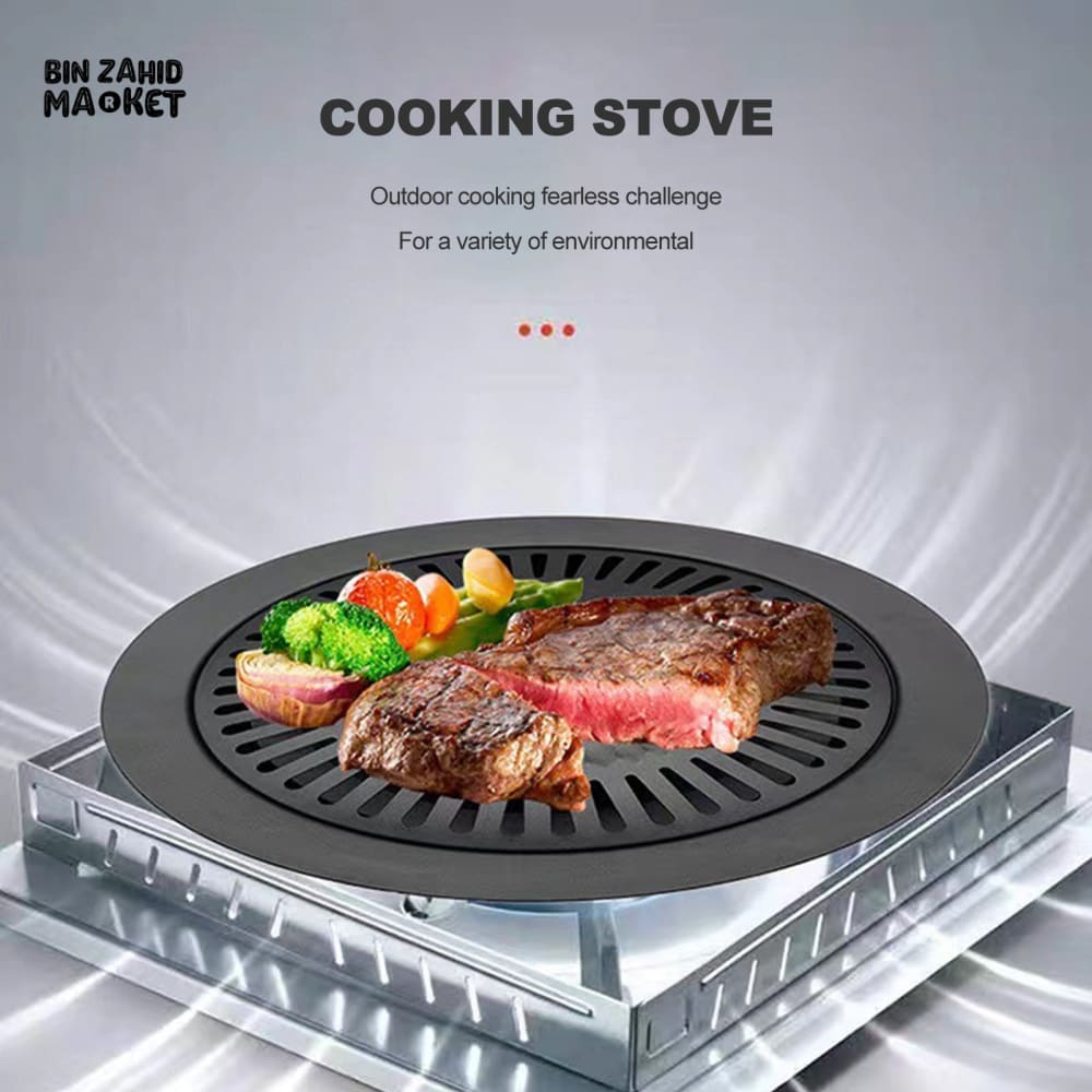 SMOKELESS INDOOR BBQ GRILL PAN FOR STOVE - Grill Pans