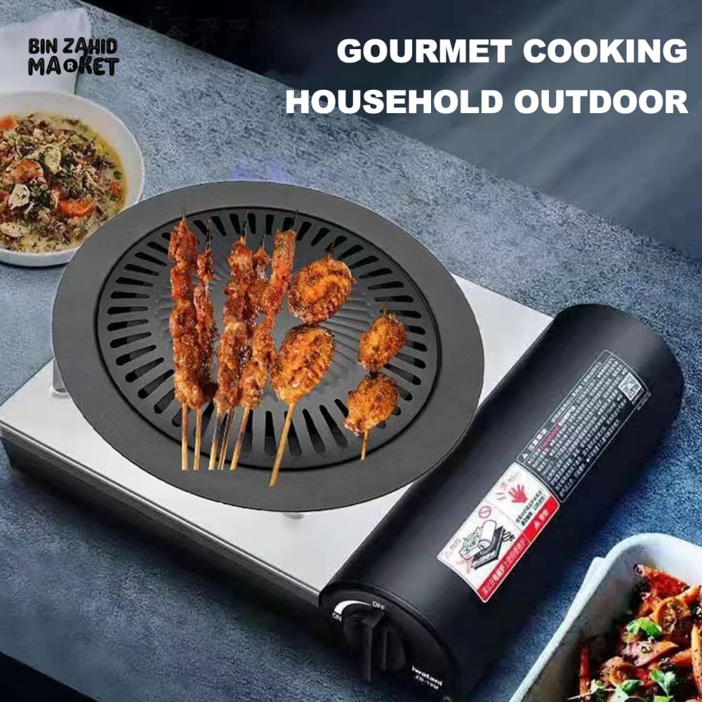 SMOKELESS INDOOR BBQ GRILL PAN FOR STOVE - Grill Pans