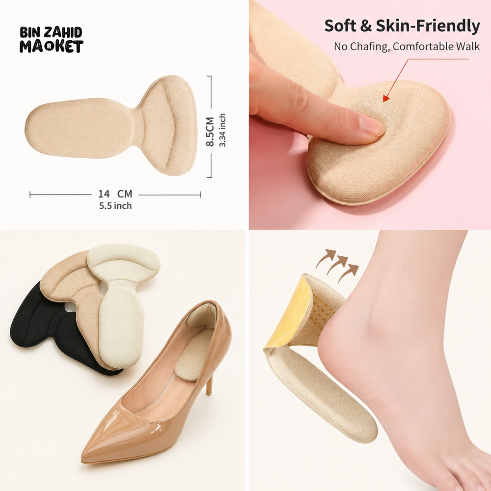 SOFT ANTI-CHAFING HEEL CUSHION PADS FOR SHOES