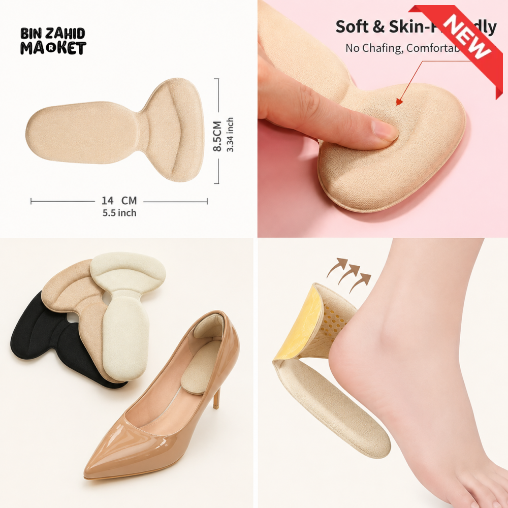 SOFT ANTI-CHAFING HEEL CUSHION PADS FOR SHOES