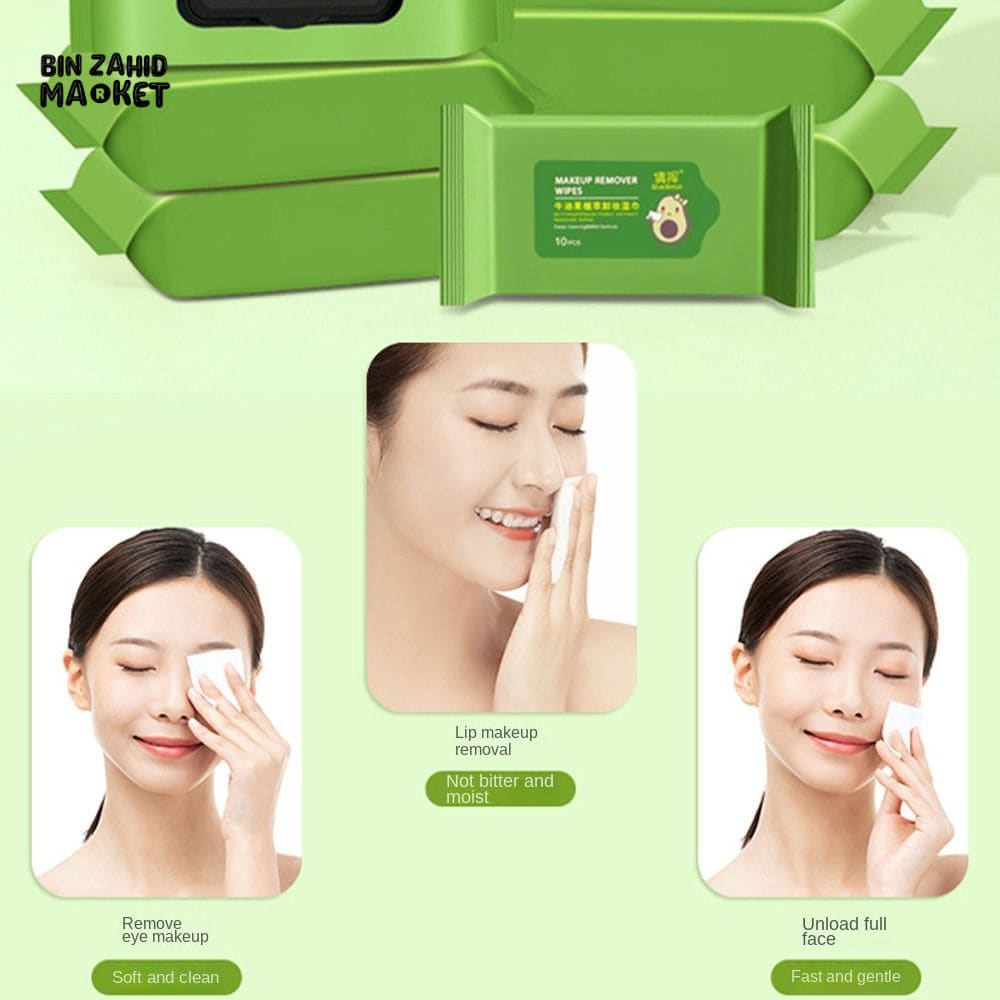 SOFT COTTON MAKEUP REMOVER WIPES 80 PCS DISPOSABLE FACIAL CLEANSING PADS