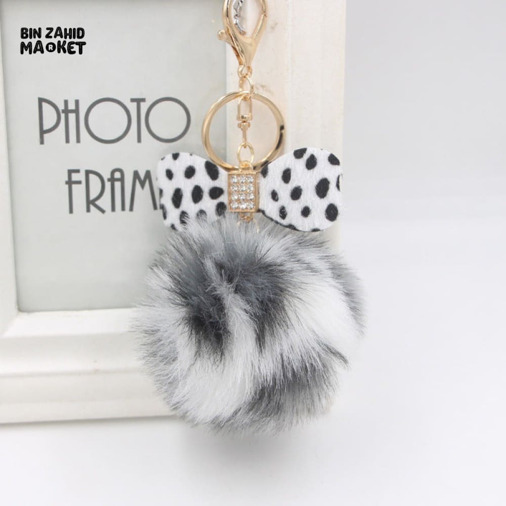 SOFT ROUND KEYCHAIN PENDANT — EXQUISITE DECOR FOR BAGS & DAILY USE