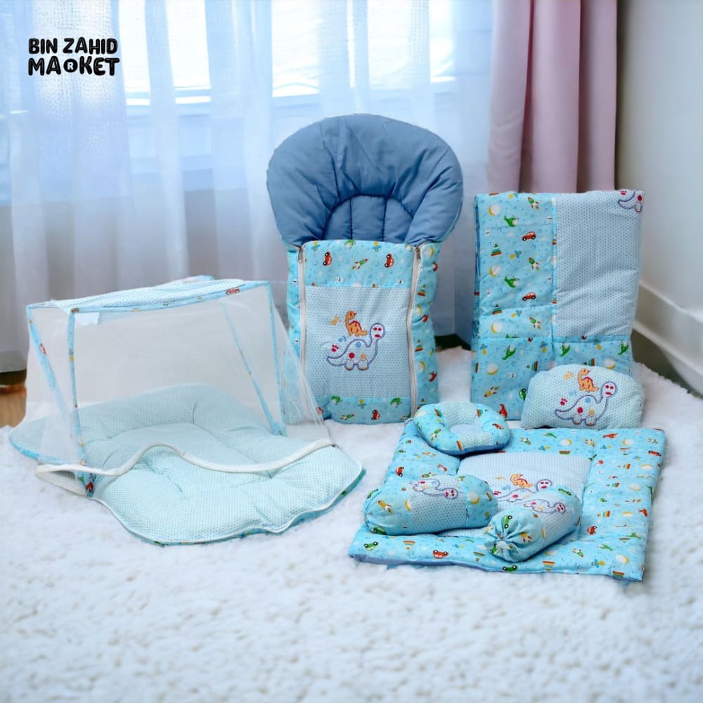 SOHNI MOHNI 8x PIECES BEDDING SET Blue