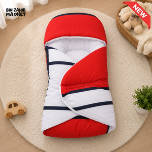 SOLID COTTON POLYESTER BABY CARRY NEST - RED