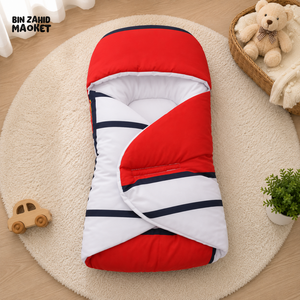 SOLID COTTON POLYESTER BABY CARRY NEST - RED