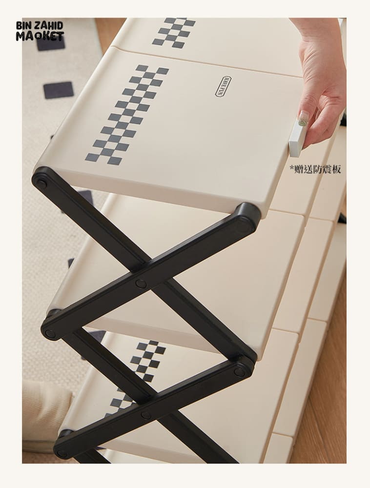 SPACE SAVING FOLDABLE SHOE RACK