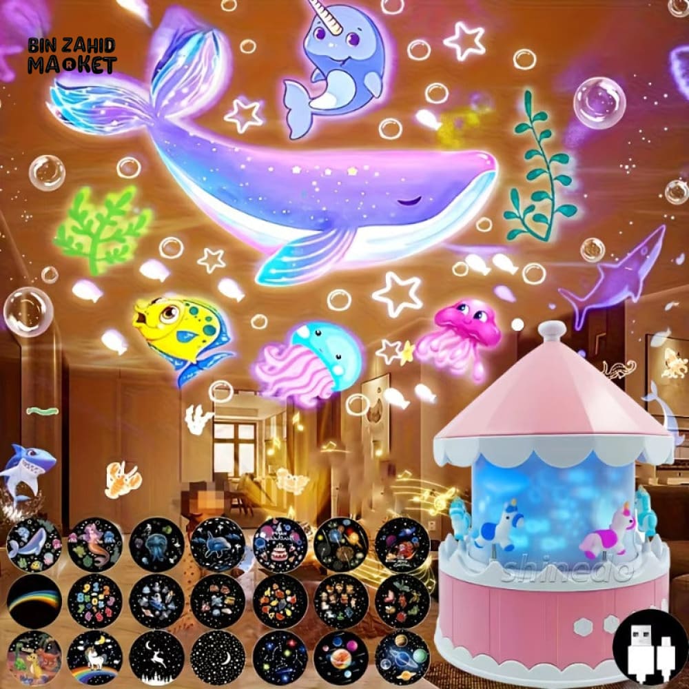 SPIN-UP GALAXY STAR PROJECTOR NIGHT LIGHT – PERFECT GIFT