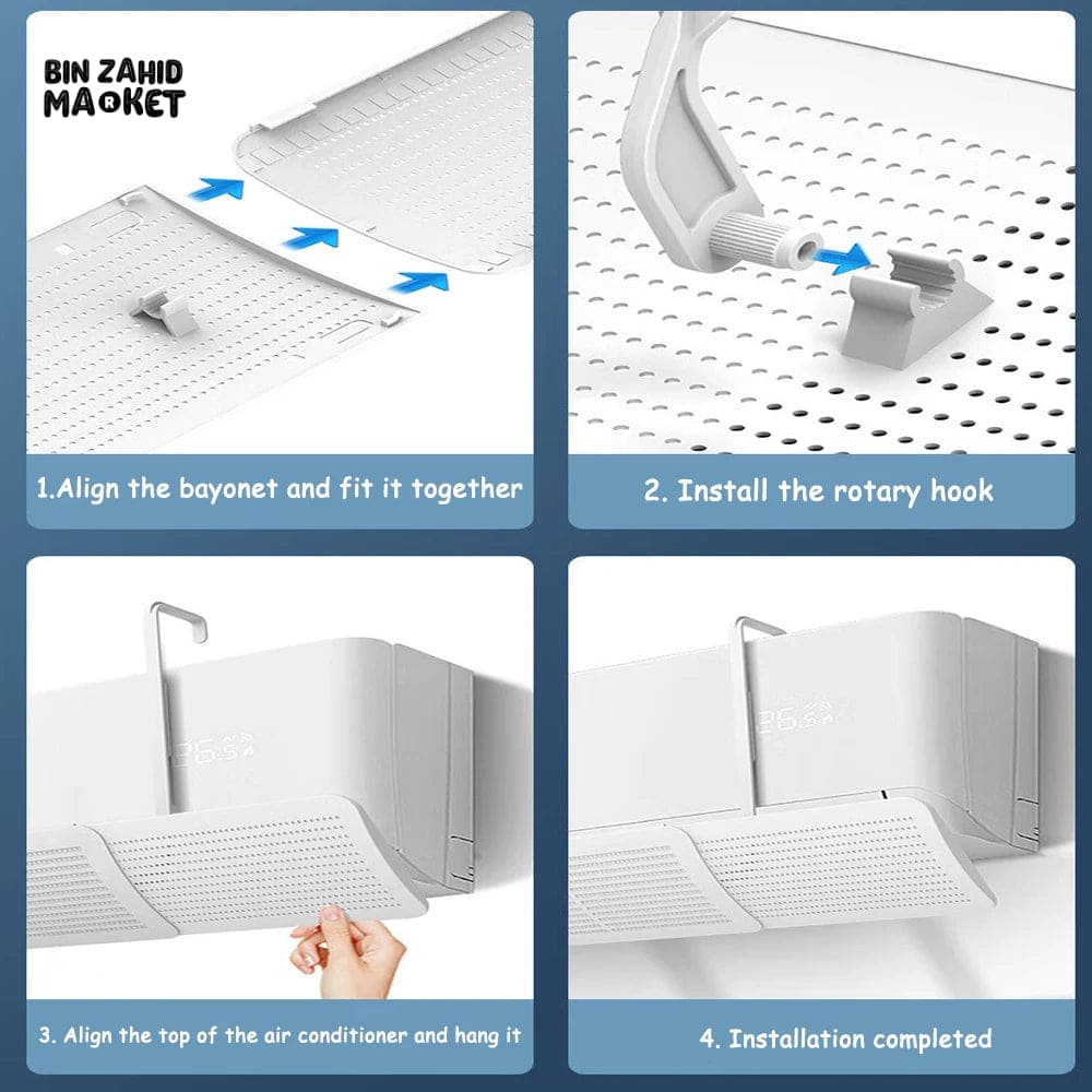 SPLIT AC AIR DEFLECTOR FREE SIZE FITS TO ALL AC SIZES - PREMIUM