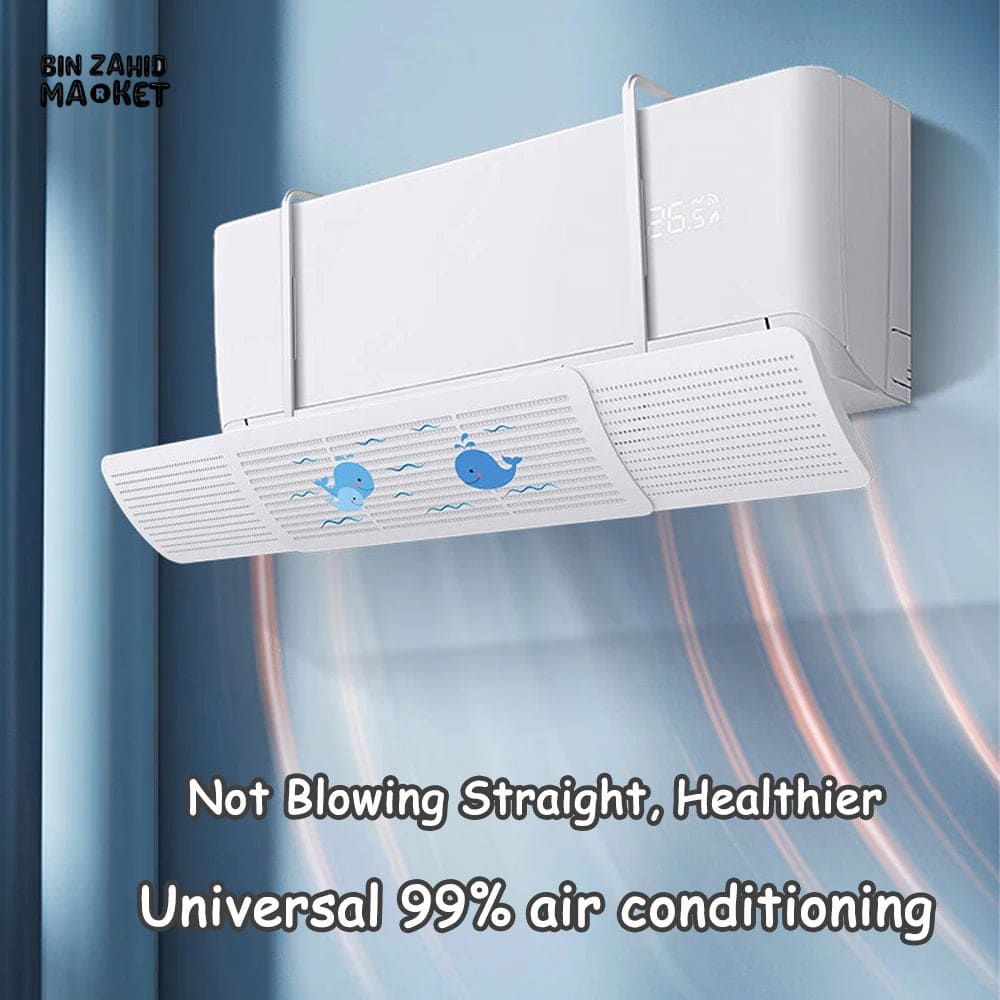 SPLIT AC AIR DEFLECTOR FREE SIZE FITS TO ALL AC SIZES - PREMIUM