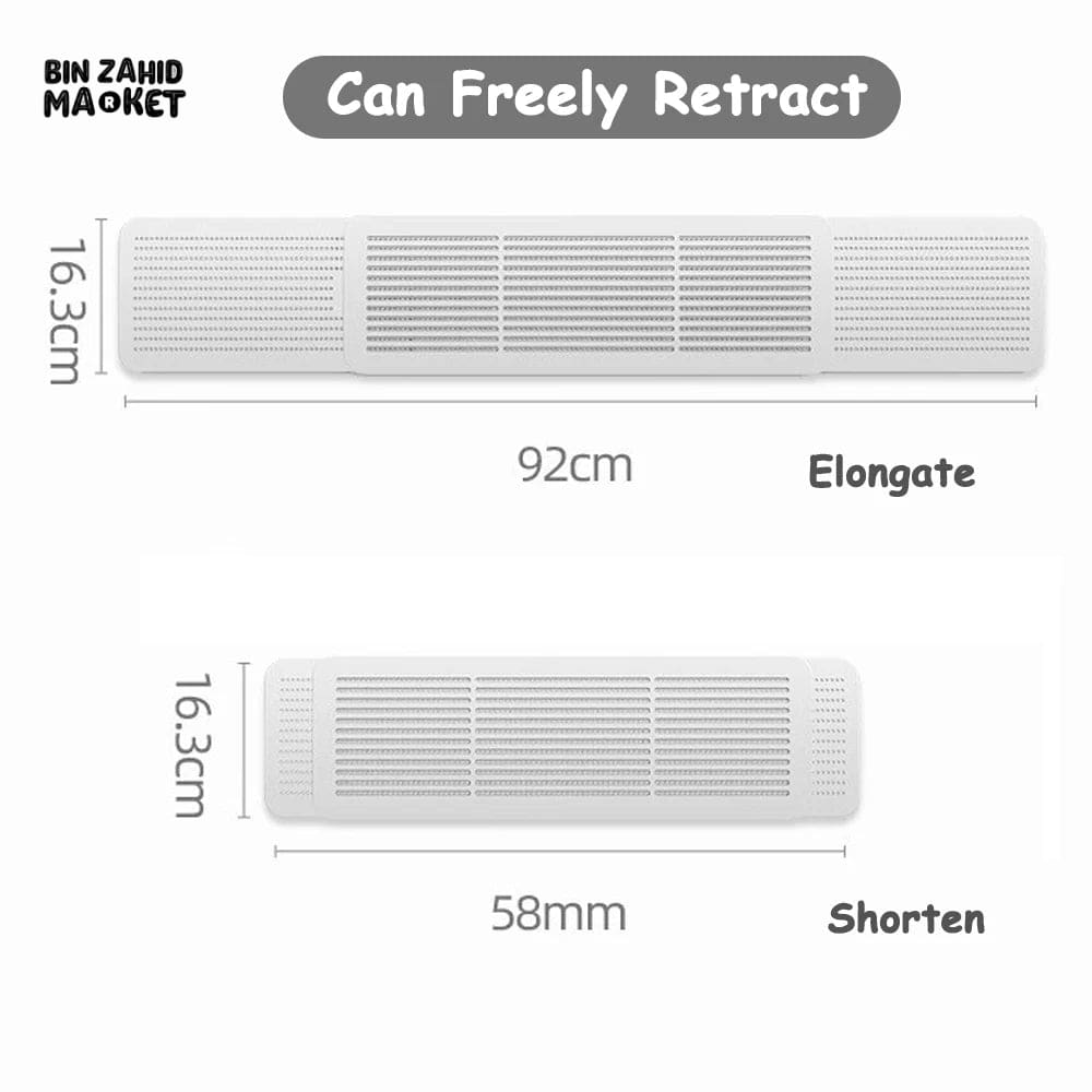 SPLIT AC AIR DEFLECTOR FREE SIZE FITS TO ALL AC SIZES - PREMIUM