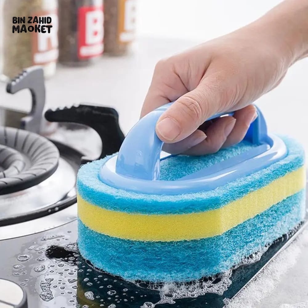 SPONGE BRUSH WITH HANDLE