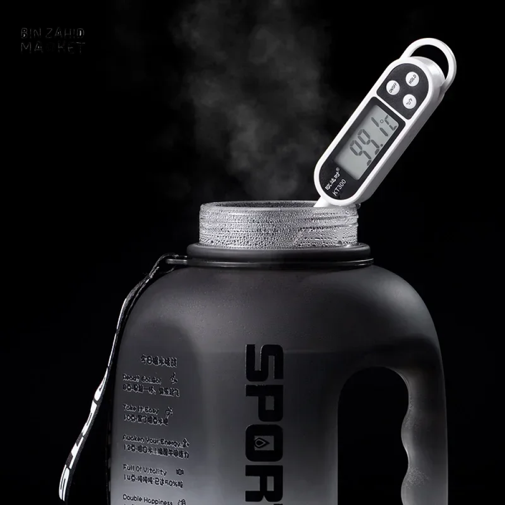 SPORT WATER BOTTLE | PORTABLE FITNESS PLASTIC CUP WITH STRAW LARGE CAPACITY OUTDOOR TRAVEL DRINKWARE BOTTLE