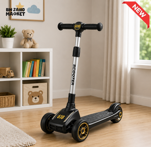 SPORTS DRIFT KIDS SCOOTER WITH LED WHEELS - BLACK