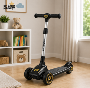 SPORTS DRIFT KIDS SCOOTER WITH LED WHEELS - BLACK