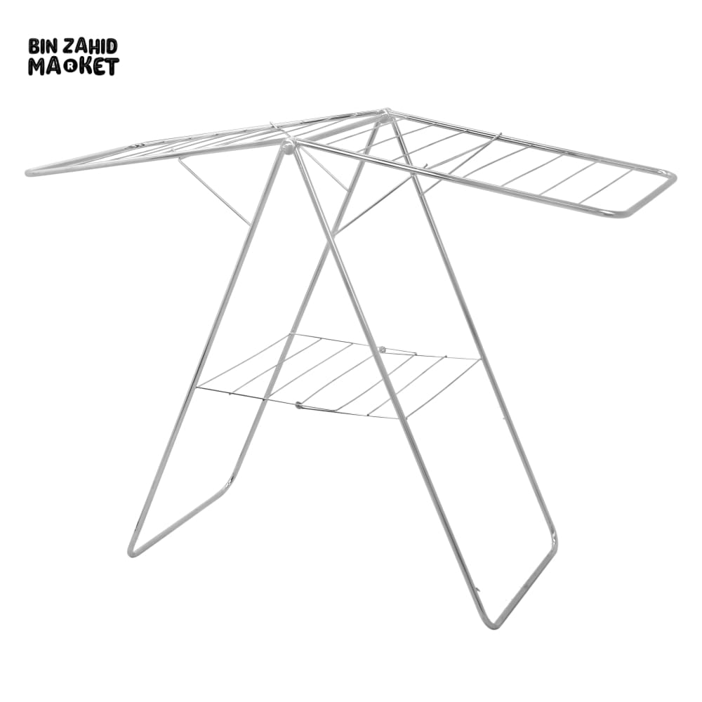 STAINLESS STEEL CLOTHES DRYER RACK – FOLDABLE RUST-RESISTANT HEAVY DUTY & SPACE-SAVING DESIGN FOR INDOOR AND OUTDOOR USE