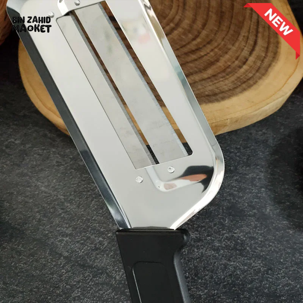 STAINLESS STEEL DOUBLE-BLADE CABBAGE & VEGETABLE SLICER WITH HANDLE - 1 PIECE