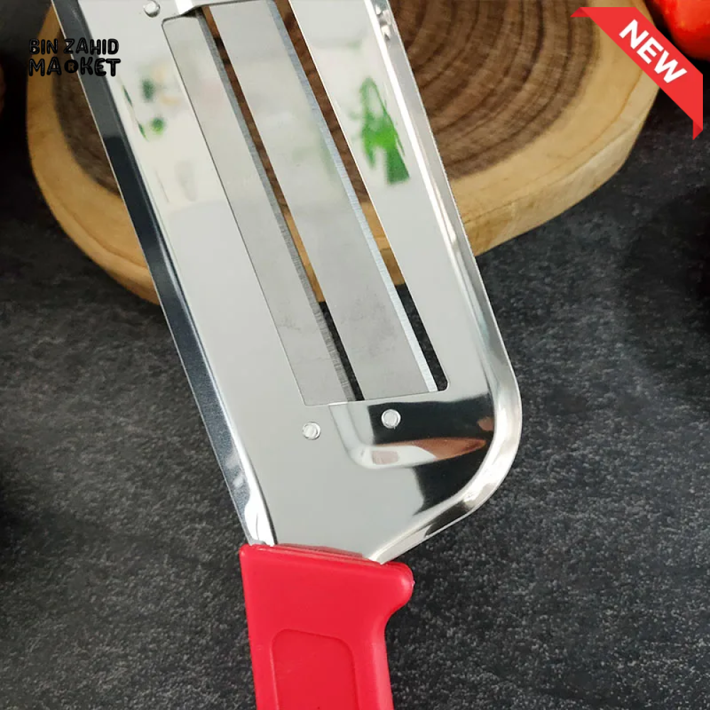 STAINLESS STEEL DOUBLE-BLADE CABBAGE & VEGETABLE SLICER WITH HANDLE - 1 PIECE