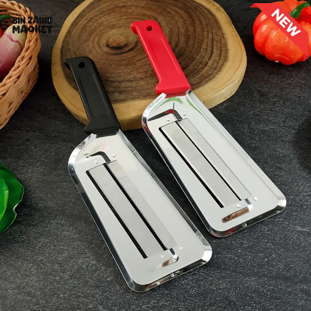 STAINLESS STEEL DOUBLE-BLADE CABBAGE & VEGETABLE SLICER WITH HANDLE - 1 PIECE